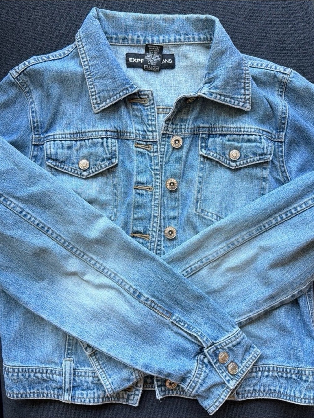 Express Women’s Denim Jean Jacket – Size Medium